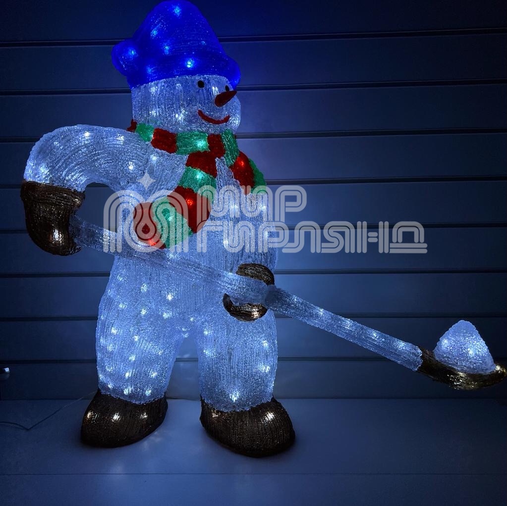 Фигура светодиодная "Снеговик" акрил 80х85 д/ул(1)